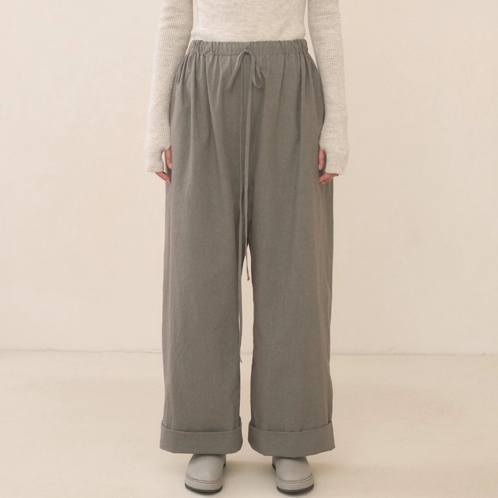 NWT Lauren Manoogian Duvet Pants Wide Leg Trousers Lead size 1 - Picture 3 of 11